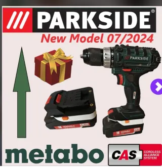 Adaptador Metabo a Parkside X20