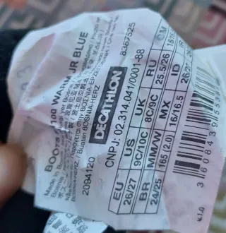 Botas de nieve niño T26/27.