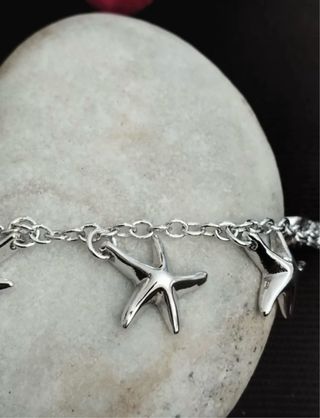 Pulsera Plata Estrellas de Mar Nueva