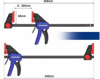 10 sargentos de Barra 305 mm
