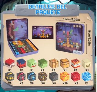 Bloques Magnéticos Construcción con Caja