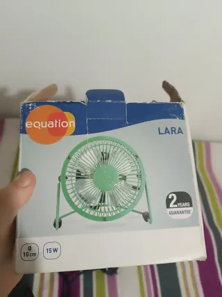 Ventoinha de mesa verde Equation