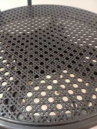 Silla alta giratoria de metal