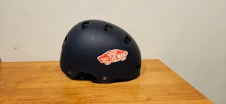 Casco de bicicleta negro tipo bmx talla XL