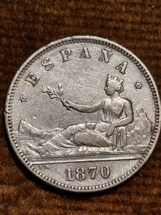 2 Pesetas España 1870