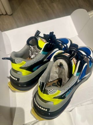 Scarpe DSQUARED2 Unisex Blu e Giallo