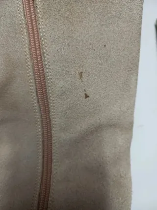 Botas altas beige mujer