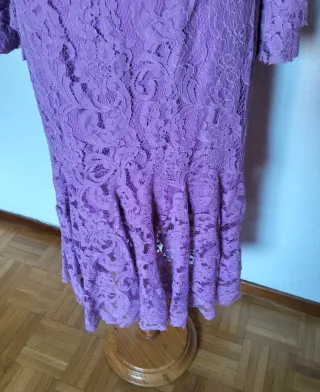 Vestido Teria Yabar Morado Encaje