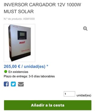 Kit solar 12 V nuevo, para caravana, camper...