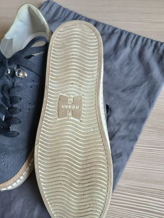 Hogan Sneakers Donna Blu Scamosciate