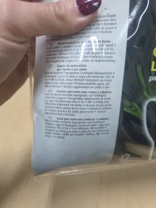 Guantes de moto Held negros