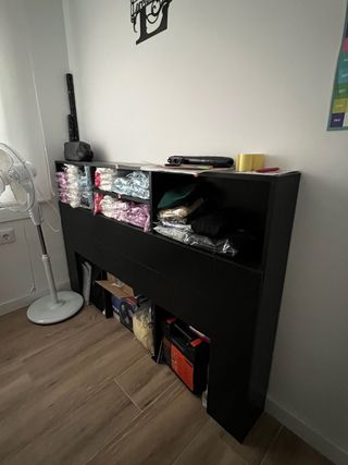 Cabecero de cama madera negro