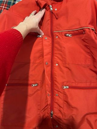 Giacca a vento Montereggi Point rossa impermeabile