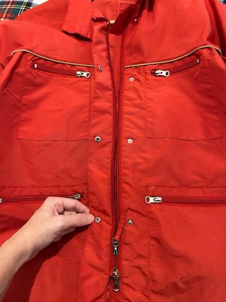 Giacca a vento Montereggi Point rossa impermeabile