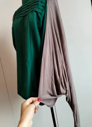 Cardigan coprispalle tortora taglia unica