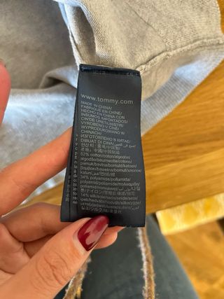Jersey gris Tommy Hilfiger