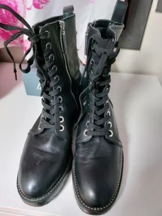 Botas militares negras talla 39