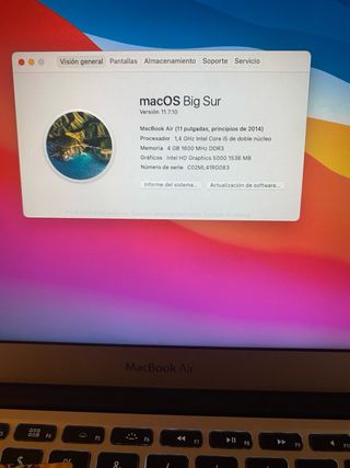 MacBook Air 2014 Plata