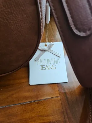 Borsa Fracomina ecopelliccia marrone nuova