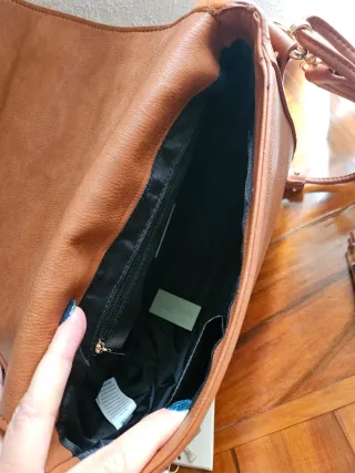 Borsa Fracomina ecopelliccia marrone nuova