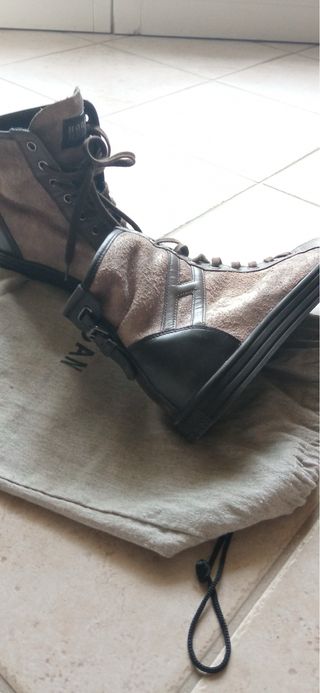 Scarpe Hogan Rebel donna tortora/marrone