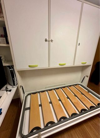 Cama abatible 90 con almacenaje