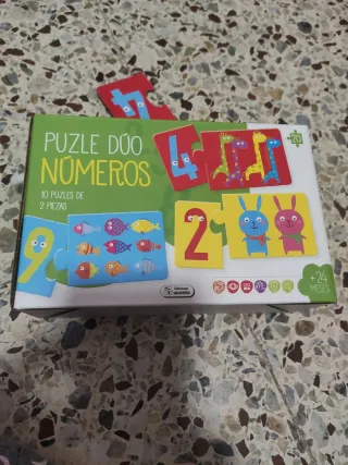 Puzzle Dúo Números 10 Puzles 2 Piezas