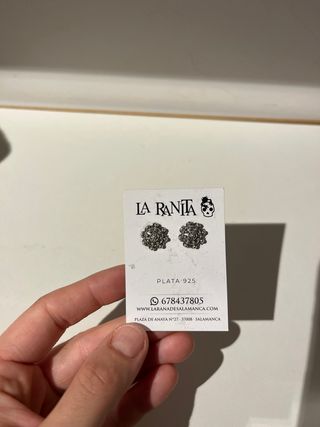 Pendientes La Ranita Plata 925