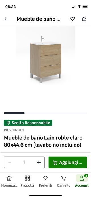 Mueble de baño Lain Leroy Merlin - Nuevo