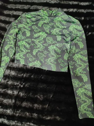 Top dragones verde M