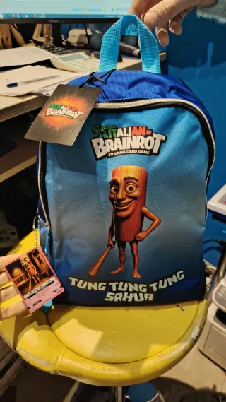 Zaino Brainrot Tung Tung Sahur
