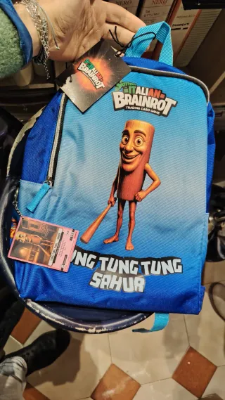 Zaino Brainrot Tung Tung Sahur
