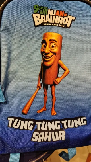 Zaino Brainrot Tung Tung Sahur