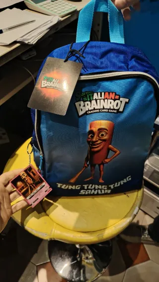 Zaino Brainrot Tung Tung Sahur