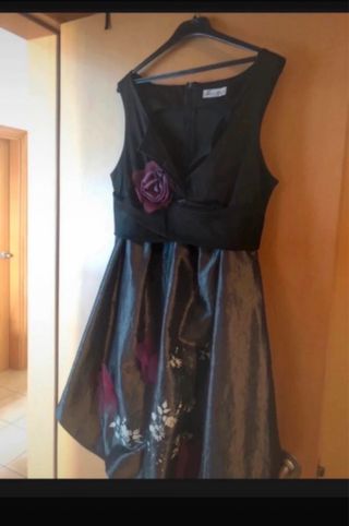 Vestido fiesta negro talla 44