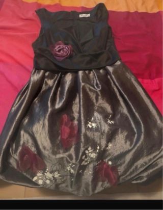 Vestido fiesta negro talla 44