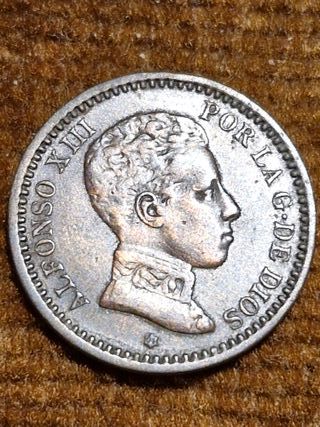 2 Céntimos Alfonso XIII 1904 *04 variante