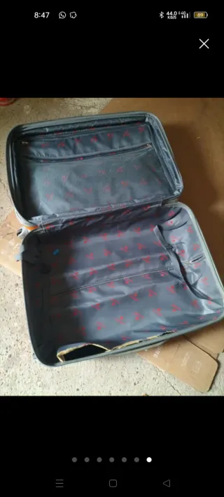 Maleta grande naranja 4 ruedas 70/45/30