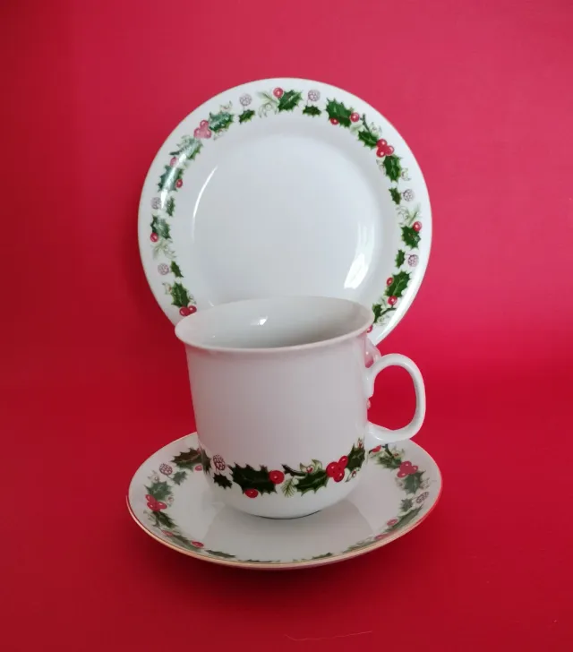 Set de desayuno Taporcelana con acebo