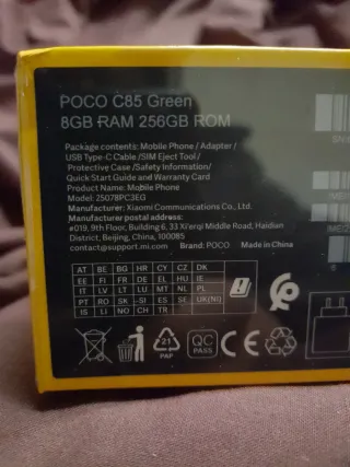 Poco C85 256GB Verde Nuevo