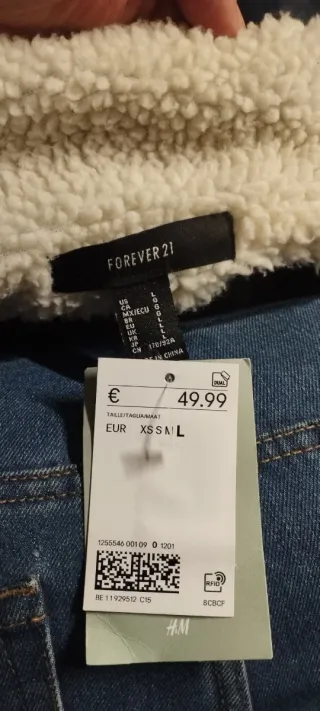 Chaqueta Vaquera Borrego Hombre talla L