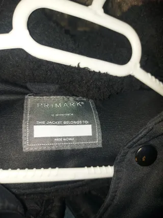 Chaquetón negro talla 12-14 años