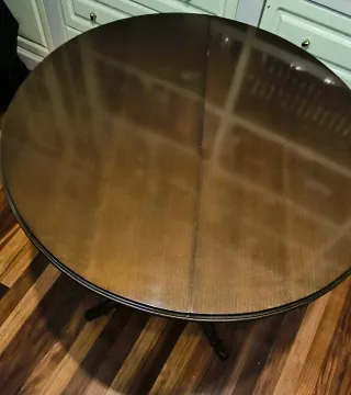 Mesa redonda extensible madera 90-120cm