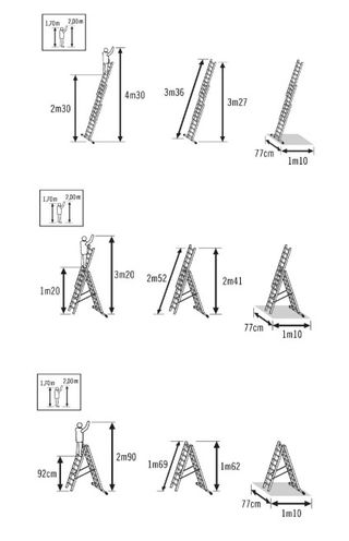 ESCALERA MULTIUSOS ALUMINIO 6+6+6