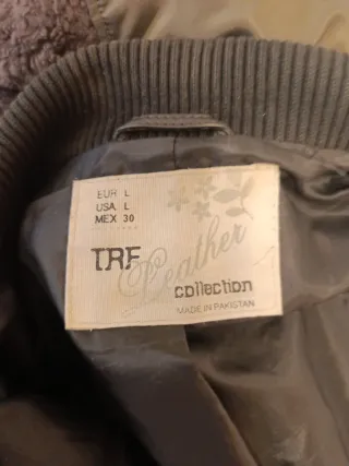 Cazadora cuero negro Mujer