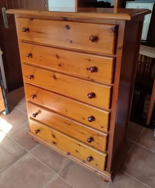 Cajonera de pino macizo