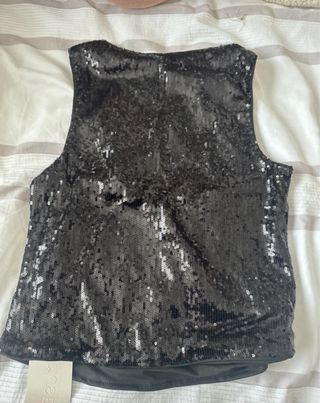 Top lentejuelas negro SHEIN fiesta