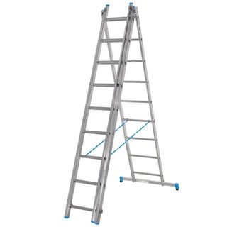 ESCALERA ALUMINIO 9+9+9 - 27 PELDAÑOS