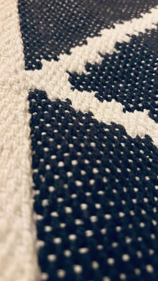 Alfombra H&M Grande 300cm reversible white algodon