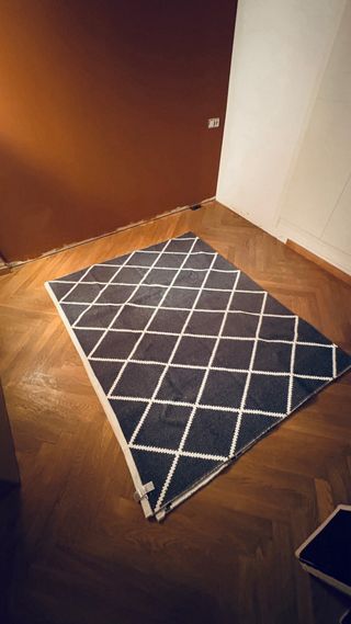 Alfombra H&M Grande 300cm reversible white algodon